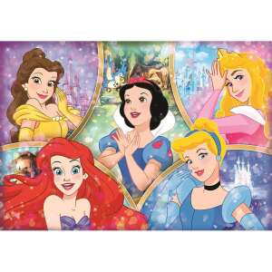 Clementoni Disney Hercegnők 180 darabos puzzle Belle, Ariel, Hófehérke, Aurora és Hamupipőke szereplésével - Clementoni Puzzle