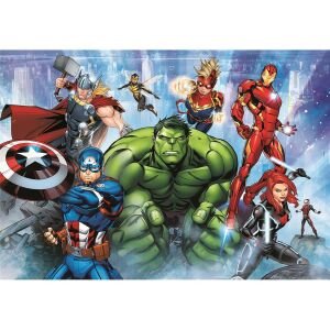 Clementoni Marvel Avengers Puzzle 180 elementów z Iron Manem, Hulkiem, Thorem, Kapitanem Ameryką i Czarną Wdową - Clementoni Puzzle