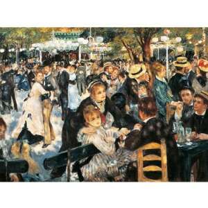 Pictura lui Renoir 'Balul de la Moulin de la Galette', prezentată într-un puzzle cu 1000 de piese - Clementoni Puzzle