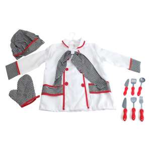 Chef costume for kids, includes jacket, hat, scarf, oven mitt and 7 kitchen tools - Costume for Kid