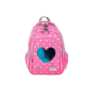St.Right Sequin rosa Schulrucksack mit Herzpailletten, 16 Zoll - Unipap