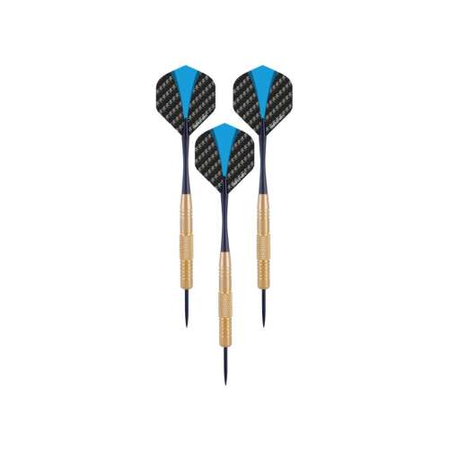 Set de 3 săgeți cu pene de carbon albastru și negru