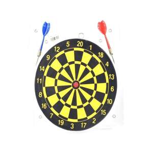 Sárga-fekete darts tábla 2 nyíllal, 26cm - Darts