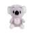 Grey plush koala toy, 25 cm, Hello inscription