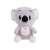 Grey plush koala toy, 25 cm, Hello inscription