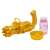 Gold Mini Gatling Elektrische Seifenblasenpistole, Seifenblasenspielzeug, Kinderspielzeug, Outdoor-Spaß