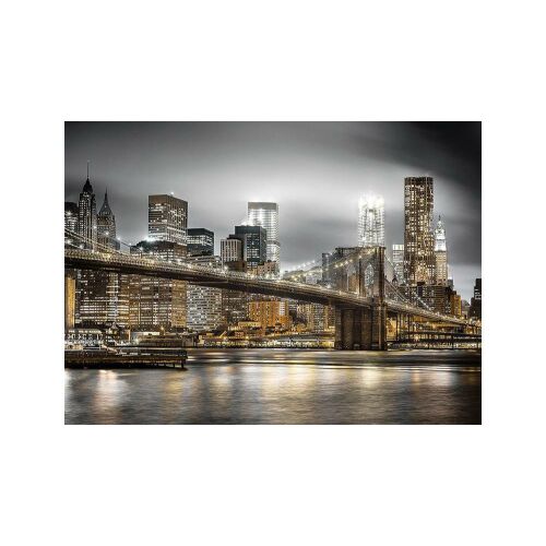 Completed Clementoni New York at Night 1000-piece puzzle