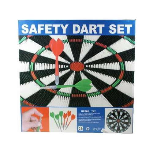 Sicherheits-Dart-Set mit 6 Darts, 42 cm Durchmesser, ab 8 Jahren