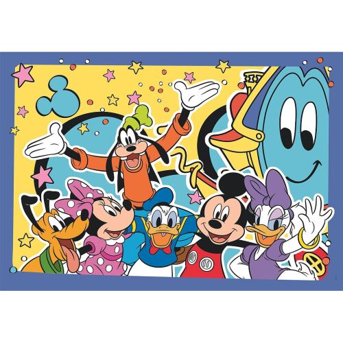 Clementoni Myszka Miki puzzle 2x20 elementów z Myszką Miki, Minnie, Kaczorem Donaldem, Goofym i Daisy