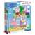 Pudełko z puzzlami Peppa Pig Supercolor 2 w 1, pokazujące dwa puzzle