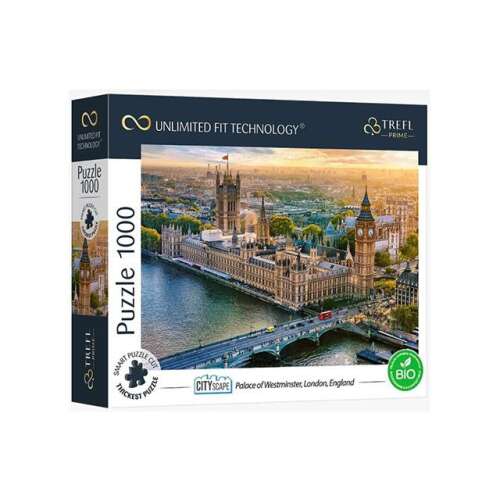 Puzzle Trefl s 1000 dielikmi zobrazujúce Westminsterský palác v Londýne, Anglicko