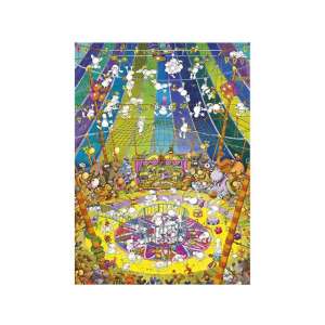 Puzzle Mordillo A Show 1000 de piese Clementoni, cu o scenă de circ cu animale amuzante și clovni - Puzzle 3D & Puzzle cu burete