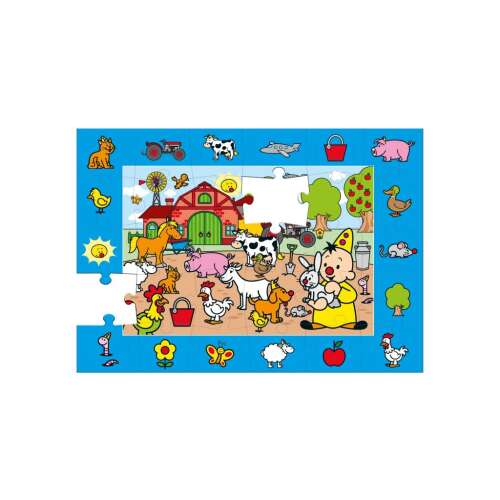 Bumba farmon puzzle, 30 darabos, Bumba bohóccal és farmi állatokkal
