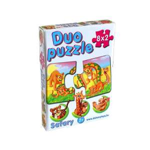 DUO Puzzle Szafari állatokkal - D-Toys 84734333 