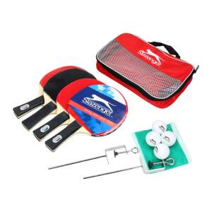 Slazenger table tennis set with 4 rackets, 4 balls, net, and carrying case - Sport & Leisure