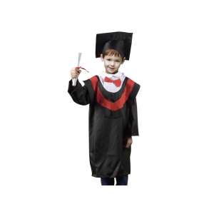 Graduation costume for kids, black gown with cap and diploma, perfect for kindergarten graduation or a fun party - Costume for Kid