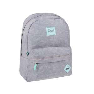 Starpak silbergrauer Schulrucksack mit zwei Fächern - Starpak