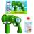 FruBlu Mega Bubble Blaster, green bubble gun with light up effect and bubble solution