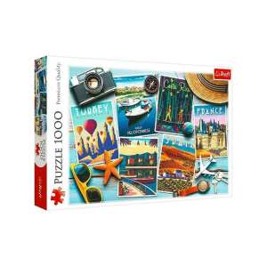 Puzzle Trefl 1000 elementów, pocztówki z wakacji letnich - Trefl Puzzle