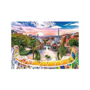 Puzzle Trefl cu 1000 de piese cu Parcul Güell din Barcelona, Spania, finalizat - Trefl Puzzle