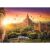 Detailed view of the Trefl Burmai Templomok puzzle image, showcasing the vibrant colors and intricate details of the Bagan temples at sunrise.