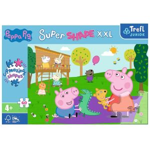 Peppa malac és Zsoli a játszótéren 60db-os XXL puzzle - Trefl 134014021 - Baba puzzle