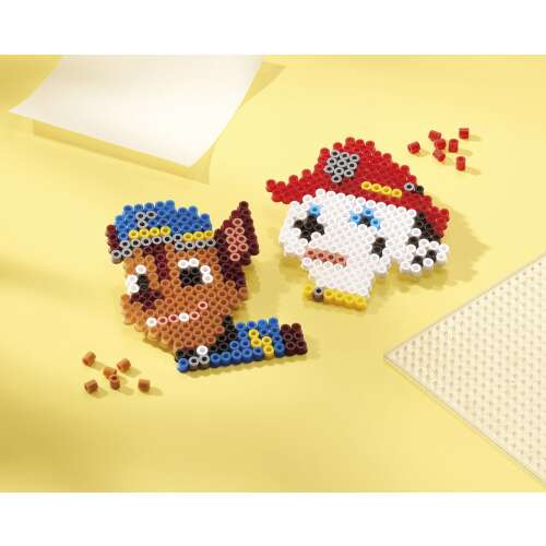 Paw Patrol Ironing Beads Creations finished product example - Chase and Marshall