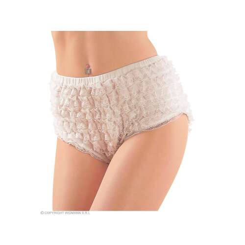 Fehér csipkés bugyi nőknek, L-es méretben, tökéletes szexi jelmezhez
