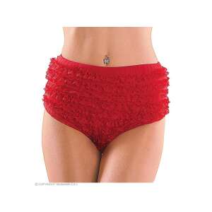 Piros csipkés bugyi női jelmez L-es méretben - Widmann