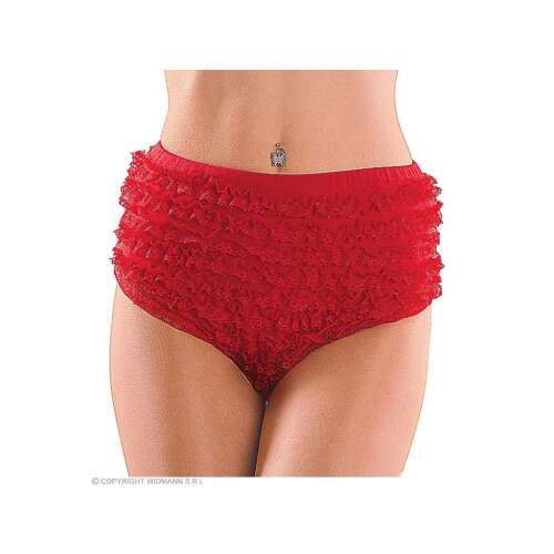 Piros csipkés bugyi női jelmez L-es méretben