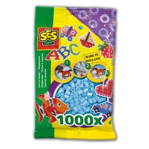 SES Creative 1000 light blue iron-on beads, perfect for crafting and creating fun designs - SES Creative