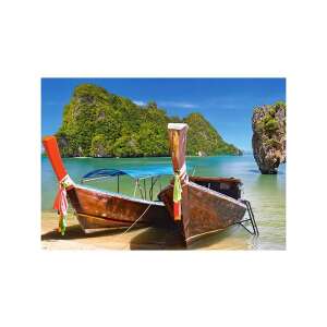 Castorland Khao Phing Kan Thailand 500-teiliges Puzzle mit einer wunderschönen Strandkulisse mit zwei traditionellen thailändischen Langbooten - Castorland Puzzle