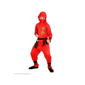Vörös Sárkányos Ninja Jelmez Fiúknak - 128-as