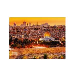 Jeruzalem zachód słońca panorama miasta 3000 elementów puzzle od Trefl - Puzzle