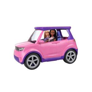 Barbie Big City, Big Dreams Guruló színpad játékszett, rózsaszín autó levehető tetővel, két baba tartozik hozzá - Mattel Baba