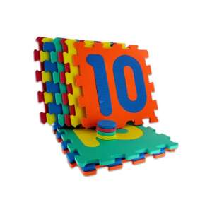 Saltea puzzle din spumă pentru copii, 10 piese, cu numere, moale, sigură, colorată, învățarea numerelor, saltea de joacă, hopsa - Puzzle 3D & Puzzle cu burete
