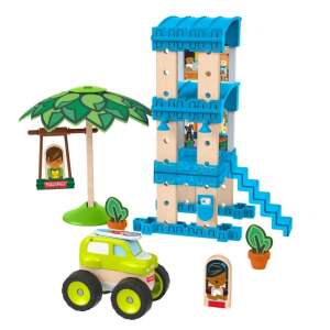Fisher-Price: Wonder Makers tengerparti bungaló építő készlet 35db-os - Mattel