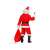 Hátulnézet egy Mikulás jelmezről felnőtteknek, kabát, nadrág, öv, csizma és sapka, XXL/XXXL méretben