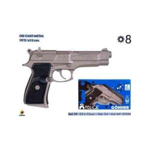 Pistol de jucu00e1rie Gu00f6nner Police, din metal turnat, 8 focuri, 19,5 x 13 cm - Arme de jucărie, gloante