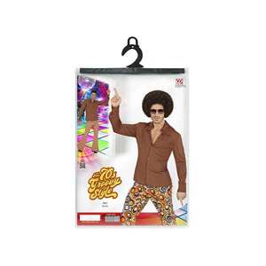 GROOVY 70'S HEMD - BRAUN KOSTÜM FÜR HERREN GRÖßE: XXL 85098591 - Accesorii pentru îmbrăcăminte
