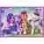 My Little Pony puzzle, amelyen Izzy Moonbow, Sunny Starscout, Pipp Petals és Zipp Storm szerepelnek