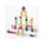 Cubika 50-piece wooden building blocks set, colorful and natural blocks, building a castle