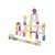 Cubika 50-piece wooden building blocks set, colorful and natural blocks, building a castle