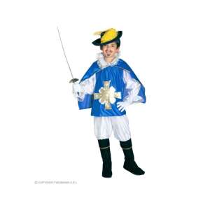 Musketier Kostüm für Jungen - Blau - 140 85003584 - Widmann