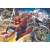 Spider-Man, Green Goblin, Ghost Spider, and Doc Ock in a city scene, Trefl Marvel Spider-Man 24 piece Maxi puzzle