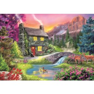 Trefl Hegyi Táji Kirakó 500 piese - Puzzle cu peisaj montan - Puzzle 3D & Puzzle cu burete