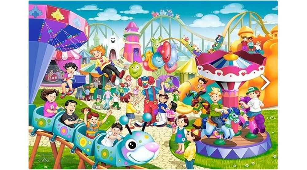 Puzzle 40 dielikov MAXI zábavný park