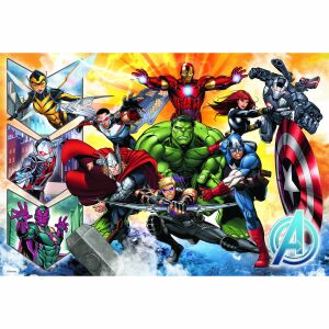 Trefl Avengers 100-teiliges Puzzle mit Iron Man, Hulk, Thor, Captain America und anderen Marvel-Superhelden - Trefl Puzzle
