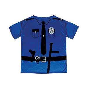 Rendőr jelmez póló férfiaknak, M/L méret - Widmann