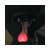 Funny Light Balls LED bike tail light, red, heart shaped, mounted on bike seat